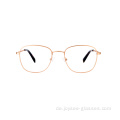 Neueste Retro Oval Vollrandmetall Rezept Augenbrillen Frames für Damen und Männer